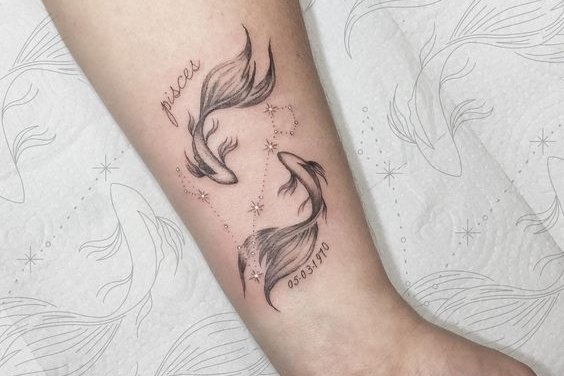 30 Gorgeous Pisces Tattoo Designs and Ideas - [Try One In 2019]