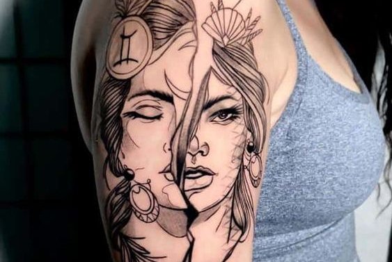 gemini tattoo design