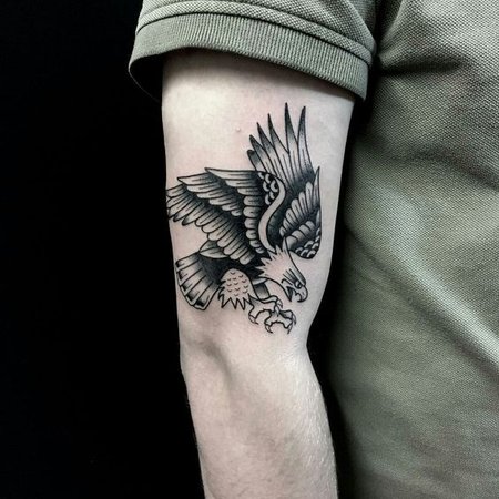 New Eagle Waterproof Temporary Body Art Arm Shoulder Chest Tattoo Sticker  Women/Men Hot Sale