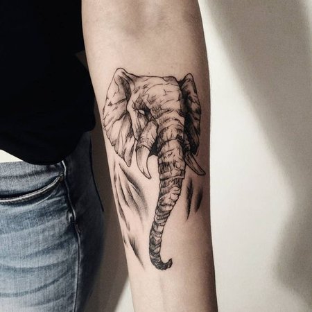 Elephant tattoo: what does it mean, designs and styles - VeAn Tattoo