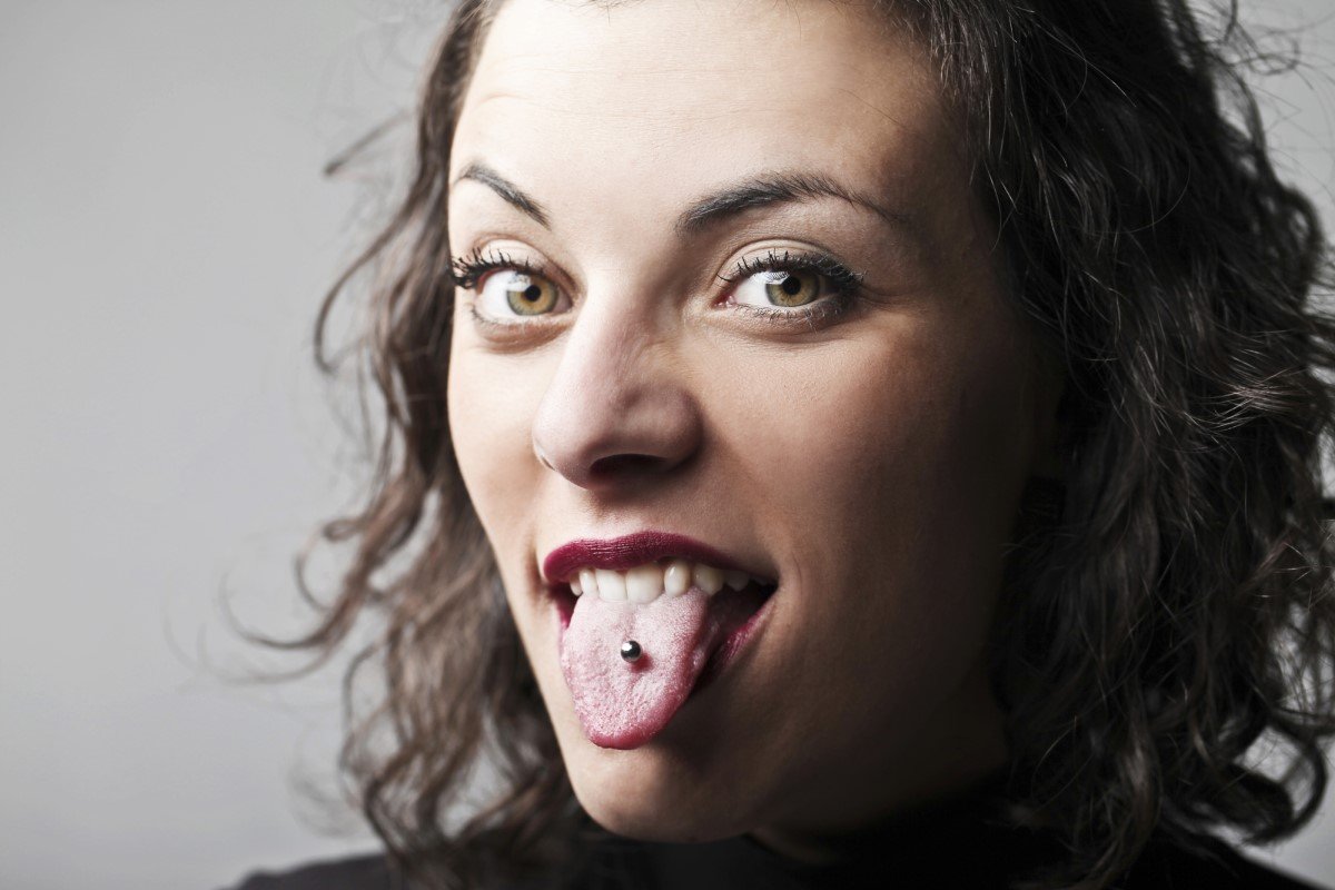 Tongue piercing