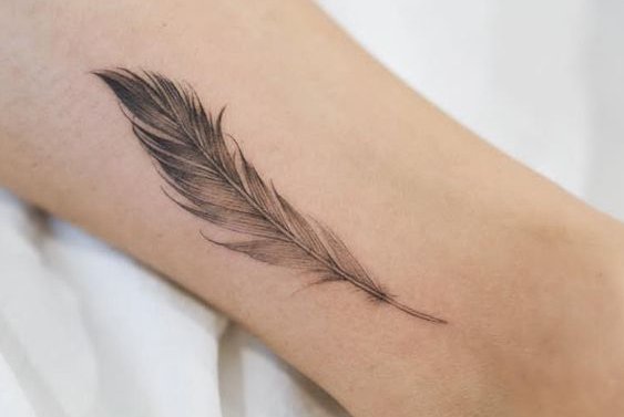 always loved the idea of a feather/bird tattoo - something symbolising  letting go/freedom ... even m… | Tatouage plume oiseaux, Tatouage plume,  Tatouage plume femme