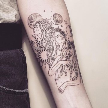 gemini tattoo design