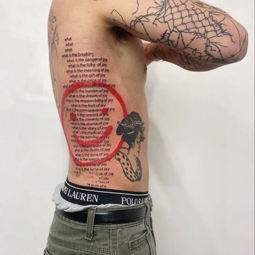 Trash Polka tattoo