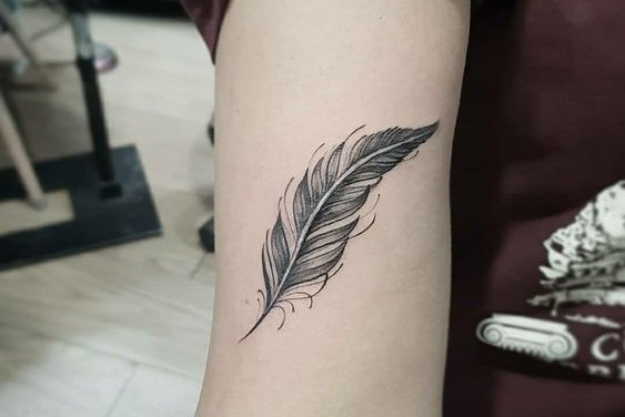 turkey feather tattoos