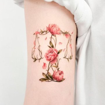 libra tattoo design