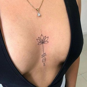 under boob tattoo design