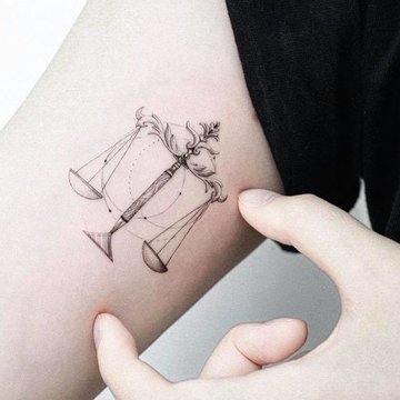 Libra Constellation Temporary Tattoo - Set of 3 – Tatteco