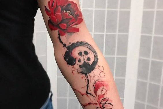 Trash Polka tattoo