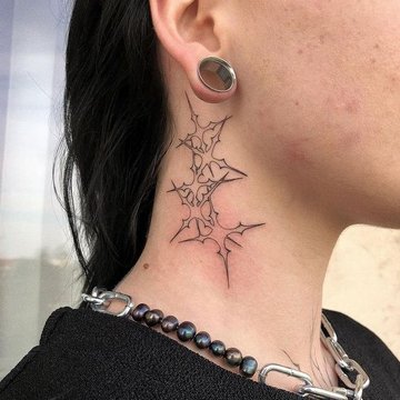 neck tattoo