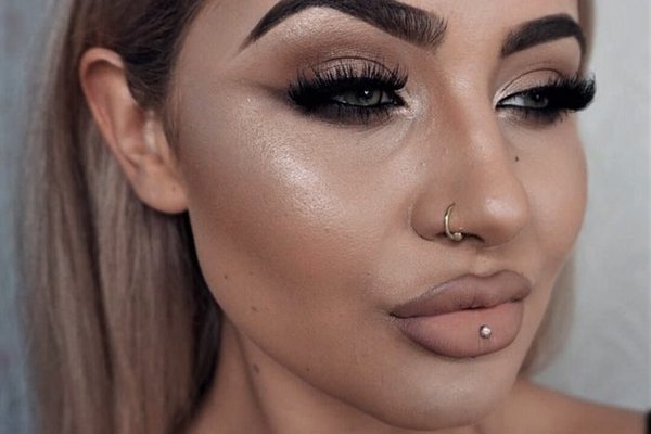 Lip piercing