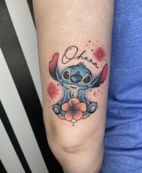 Cute little Stitch and Ohana... - Black Hearts Custom Tattoos | Facebook