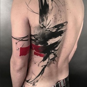 Trash Polka tattoo