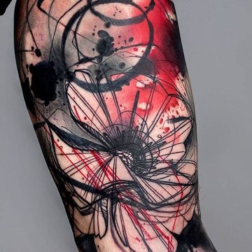 Trash Polka tattoo