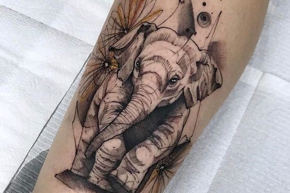 Elephant tattoo
