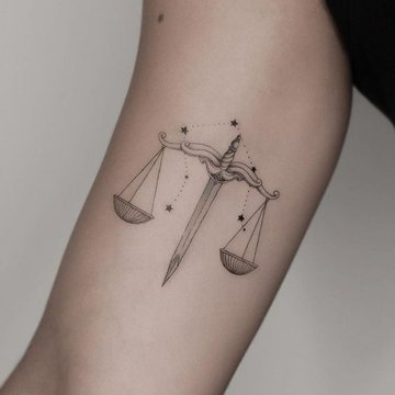 Libra Tattoo Ideas | TattoosAI