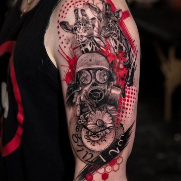 Trash Polka tattoo