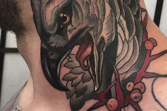 neck tattoo