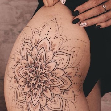 thigh tattoo for women