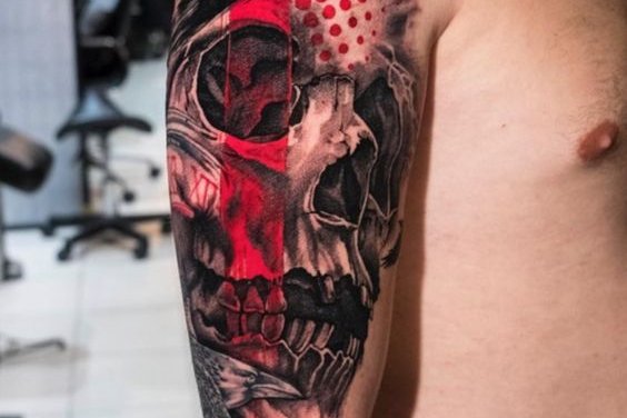 Trash Polka tattoo