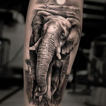 Elephant tattoo: what does it mean, designs and styles - VeAn Tattoo