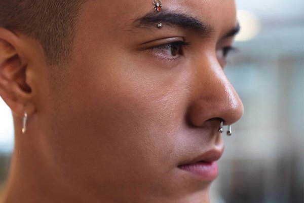 Eyebrow piercing