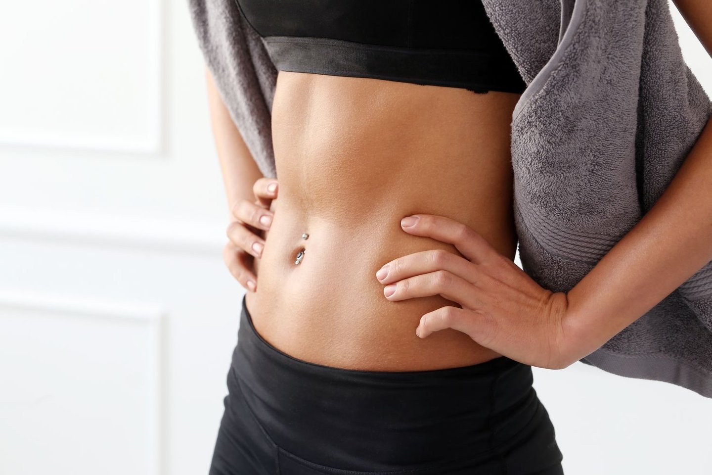 Belly button piercing