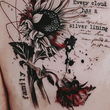 Trash Polka tattoo