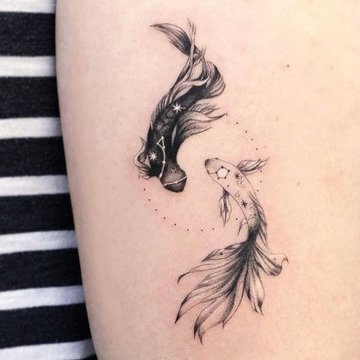 pisces koi tattoo by luvngyew on DeviantArt