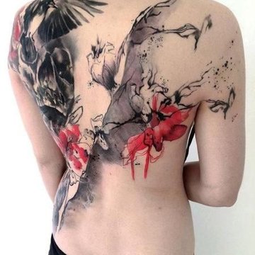Trash Polka tattoo
