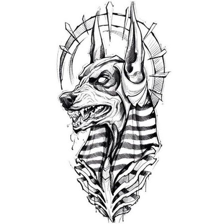 23+ designs and meaning of Anubis tattoo for men and women - VeAn Tattoo