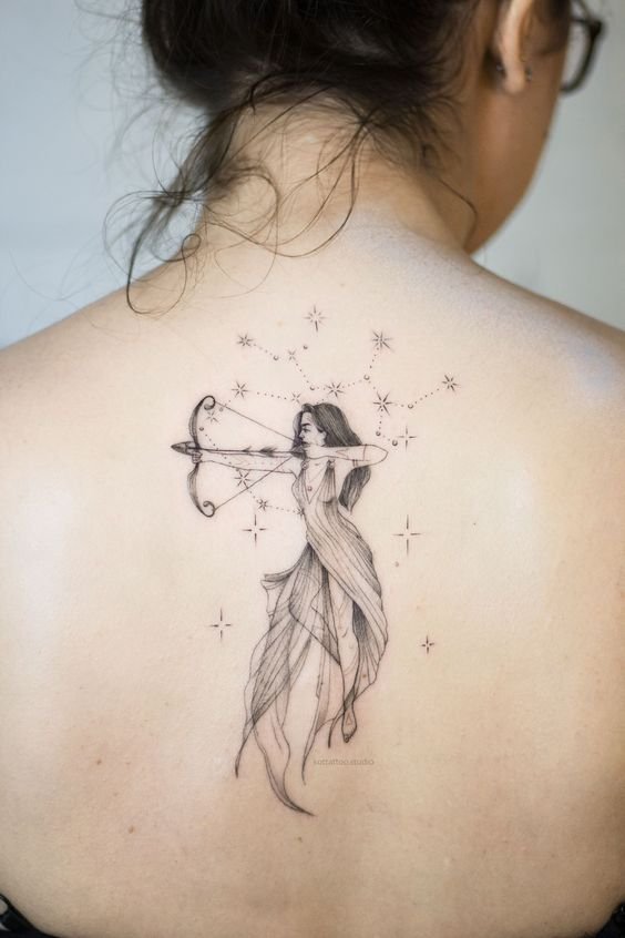 25+ Best sagittarius tattoo: Ideas & Designs & Meanings | VeAn Tattoo