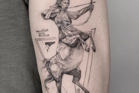 50+ Cheerful Sagittarius Tattoo Design Ideas (2024 Updated) - Saved Tattoo