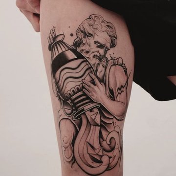 Aquarius Tattoo: Meaning, Symbolism, Ideas & Designs - TATTOOGOTO