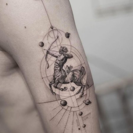 25+ Best sagittarius tattoo: Ideas & Designs & Meanings - VeAn Tattoo