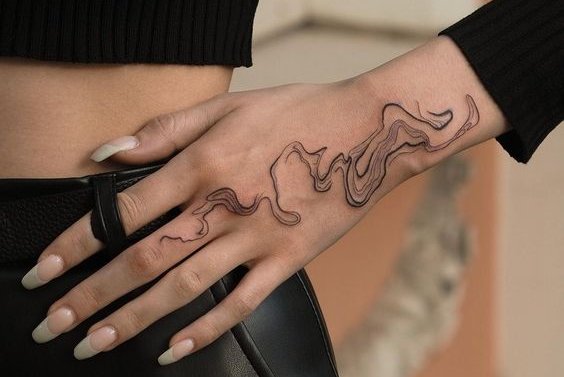 Finger tattoo