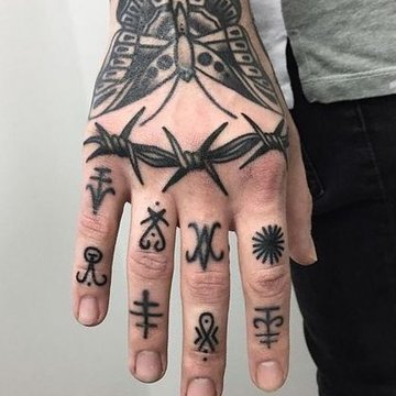 Finger tattoo