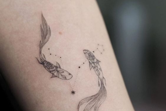 Pisces koi fish tattoo ♓🐟💕✨ by Melissa... - Dark Zero Tattoo | Facebook