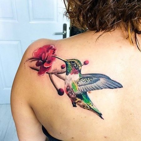 Heart Hummingbird Temporary Tattoo / Bird Tattoos / Animal Tattoos / Hummingbird  Tattoo - Etsy