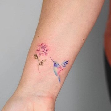 Hummingbird and Flower Tattoo by Metacharis on DeviantArt