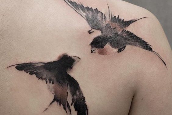 swallow tattoo design
