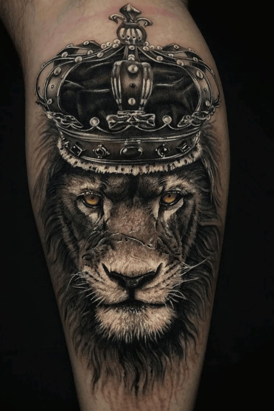 Lion Stencil Tattoo