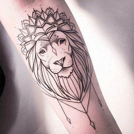 How to Draw a Lion Head Tattoo in Step by Step in Simple - YouTube