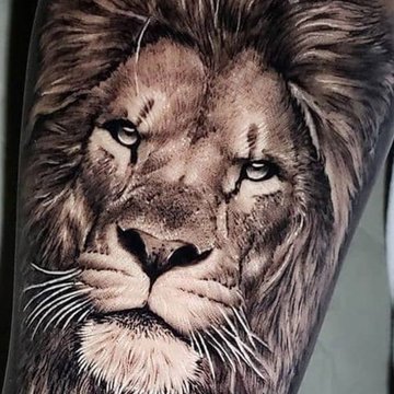 King of the Jungle Lion Tattoo Design – Tattoos Wizard Designs