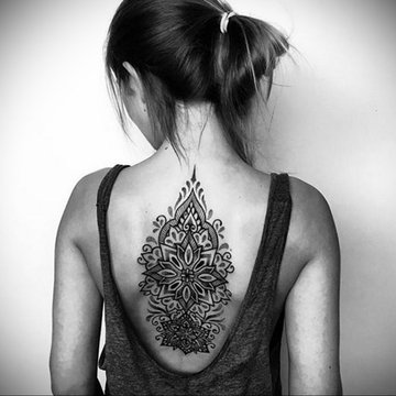 Tattoo uploaded by Tattoo en Valencia - Cesar Lopez Tattoo • Black and gray  tattoo. Mandala tattoo. Full back tattoo • Tattoodo