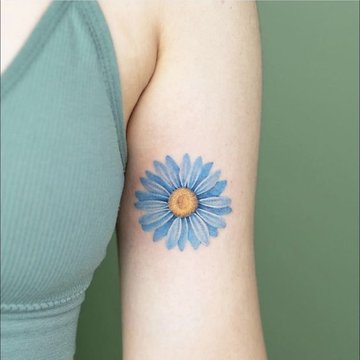 Daisy Lower Back Tattoo