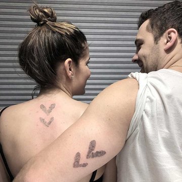 Black Wings Temporary Tattoo Couple Girlfriend Arm Body Print Fake Tattoo  Sticker | SHEIN ASIA