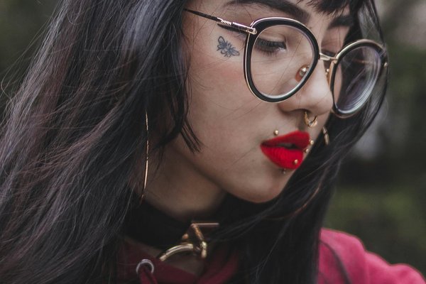 Lip piercing