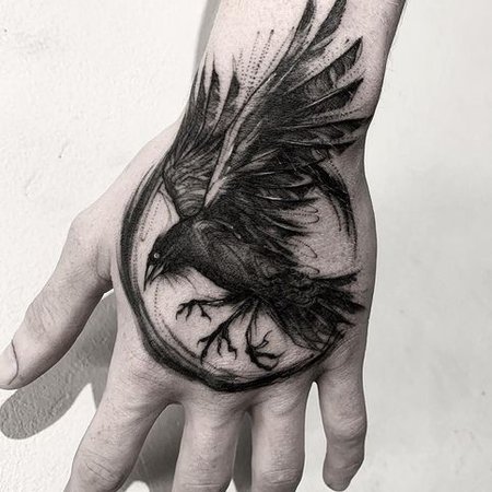 New raven tattoo by @norsemachine #raventattoo #necktattoo #chesttattoo  #reedleslie #reedleslietattoo #alaskantattoos #tattoo #realist... |  Instagram