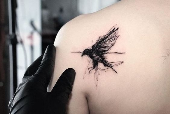 Huginn and Munnin, Odin's ravens, my first tattoo, not the best but I got  it for free :p : r/mythology